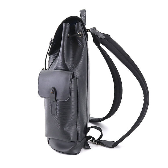 Louis Vuitton Epi Christopher PM Backpack Rucksack Leather Noir - Picture 3 of 8